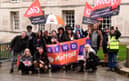 School support staff and parents rallied outside Leeds Civic Hall in 2024 calling for an overhaul of the city’s SEND provision.