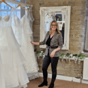 Jenny Foster, the owner of Cloelle Bridal, newly opened in Sowerby Bridge