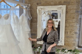 Jenny Foster, the owner of Cloelle Bridal, newly opened in Sowerby Bridge