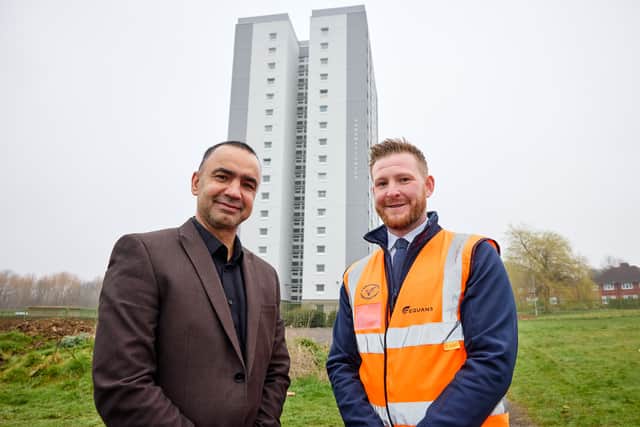 Residents are now benefiting from the improvements, which have been completed at six of the blocks.