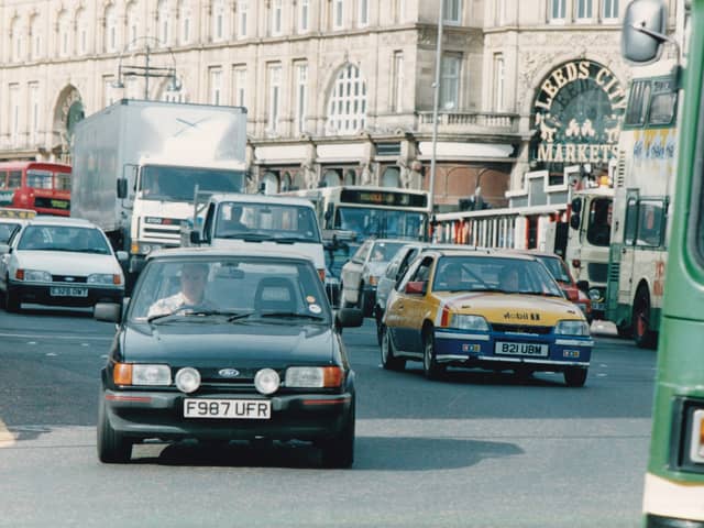 A busy New Market Street in May 1994.