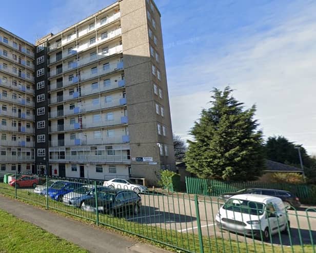 A man has been stabbed inside Brooklands Towers in Seacroft, Leeds.