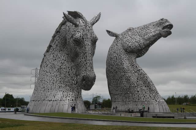 SH Structures produced the steel for 'The Kelpies' in Scotland. 