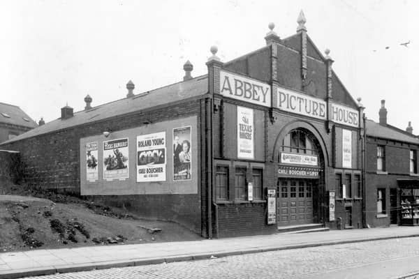 Abbey Picture House on Abbey Road pictured in August 1937. It had opened on September 22, 1913. It was closed on October 8, 1960 with the last film shown Idle on Parade starring William Bendix.