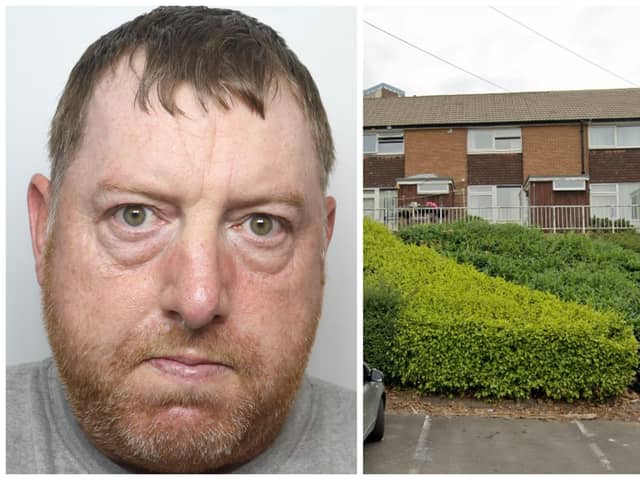 Andrew Weston was jailed for eight years for the manslaughter of Ian Aspinall outside his home on Sandford Road, Kirkstall. (pics by WYP / Google Maps)