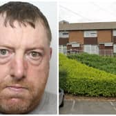 Andrew Weston was jailed for eight years for the manslaughter of Ian Aspinall outside his home on Sandford Road, Kirkstall. (pics by WYP / Google Maps)