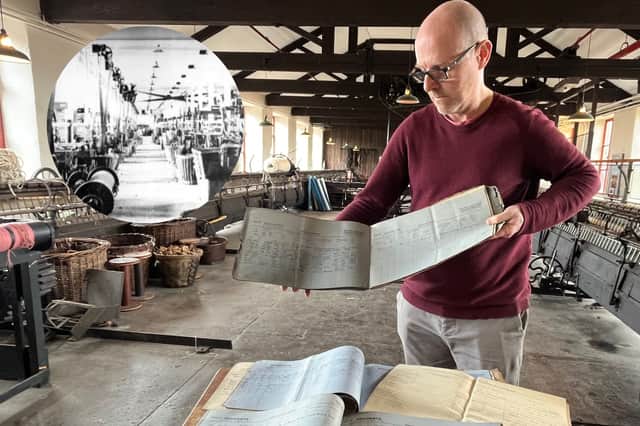 John McGoldrick, Leeds Museums and Galleries' curator of industrial history, discovered the historic employee records stashed in a box.