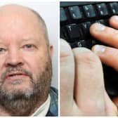 Carl Wood has been deemed a danger to children after being caught once again trying to groom children online. (pics by WYP / National World)