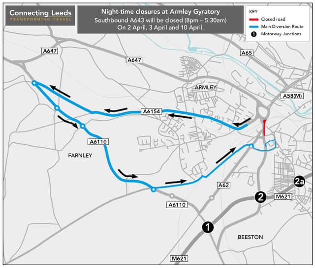 A 5.5 mile long diversion is set be implemented during the closure.