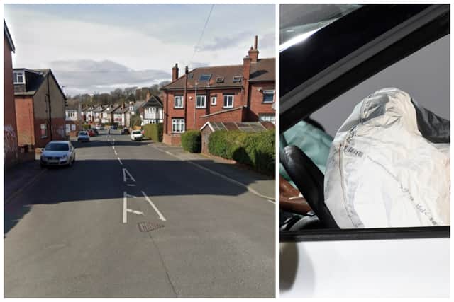 The crash happened on Ash Road, and DNA found on the airbag matched Manner-Gatewood. (pic by Google Maps / Getty)