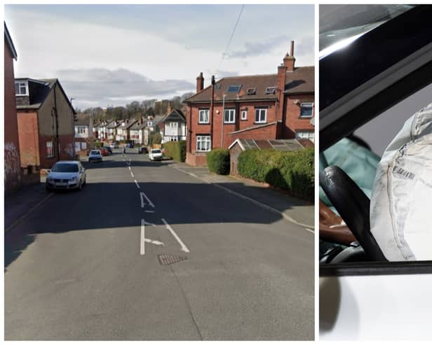 The crash happened on Ash Road, and DNA found on the airbag matched Manner-Gatewood. (pic by Google Maps / Getty)