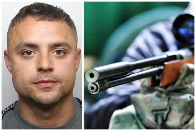 Jackson held the high-powered air rifle to the woman when she tried to end their relationship. (library pics by WYP / National World)