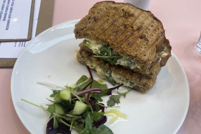 The cheese and spring onion toastie at Rabbit Hole Coffee, in the Victoria Quarter. Photo: National World.