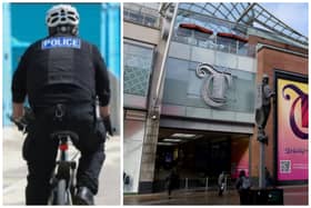 Hall stole the bicycle from outside Trinity Leeds as the officer attended a police gathering. (pics by National World)
