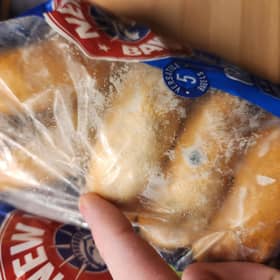 Craig Wood claims he found that two packets of bagels were mouldy and out-of-date.
