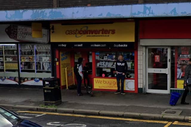 Cole targeted the Cash Converters on Roundhay Road. (pic by Google Maps)
