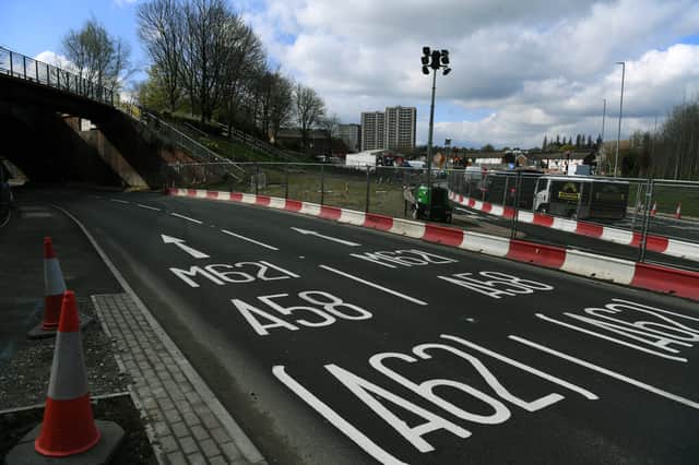 The main span will be transported to the Armley Gyratory under police escort. Picture: Jonathan Gawthorpe