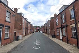 The four suspects were removed from a roof on Claremont Place in Armley.