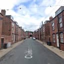 The four suspects were removed from a roof on Claremont Place in Armley.