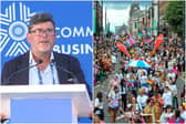 TPP has been dropped as a sponsor of Leeds Pride 2024 following comments allegedly made by its chief executive Frank Hester (Photo left by CHOGM Rwanda 2022/YouTube/PA Wire)