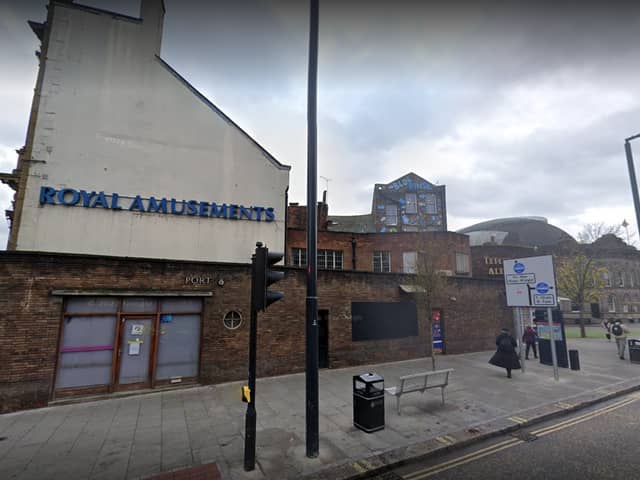 Green light has been given to the construction of a new bar and cafe in a currently vacant office above the Royal Amusements in central Leeds. Picture by Google
