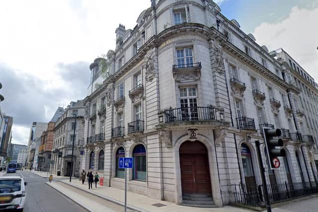 Thai restaurant Giggling Squid has taken over the former Royal Bank of Scotland building on Park Row, Leeds city centre (Photo by Google)