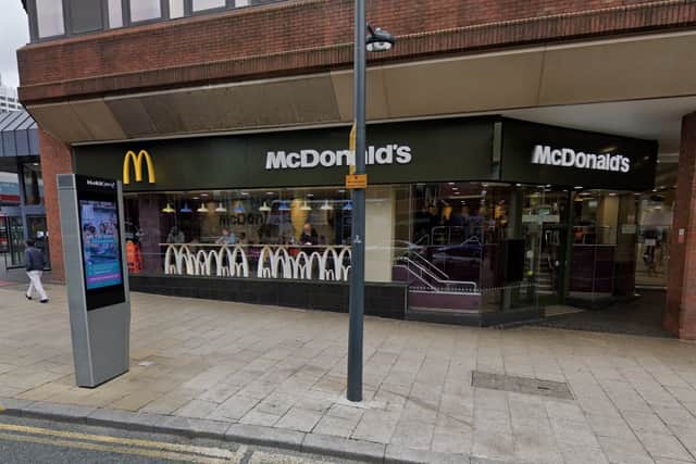 Walker failed to turn up for rehabilitation days because he was made homeless and was sleeping outside McDonald's on Albion Street. (pic by Google Maps)