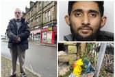 Geo Khan (left) recalled his shock at what he witnessed on Saturday afternoon in Bradford as police continued to search for Habibur Masum, 25, in connection with the fatal stabbing