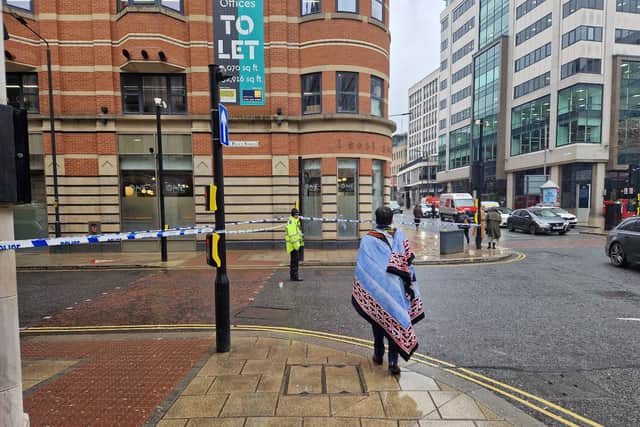Scenes are currently in place in the area, including in St Paul’s Street and Russell Street. Picture: NW