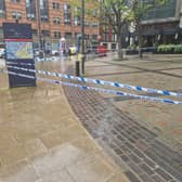 Police scenes were put in place around Leeds city centre while searches for the victim were conducted. Photo: National World