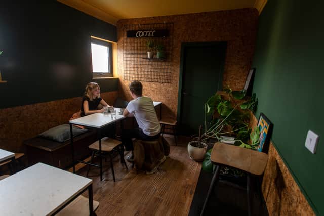 Founder and owner Lou Henry has transformed the space in Meanwood herself and has made a push to make it as sustainable as possible. Photo: Bruce Rollinson 