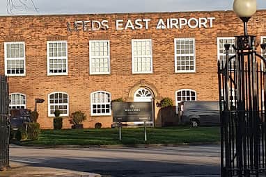 The crash happened at Leeds East Airport in April 2024.