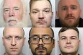These are the faces of some of the criminals who have been locked up this week after being sentenced for their crimes.