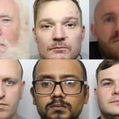 These are the faces of some of the criminals who have been locked up this week after being sentenced for their crimes.