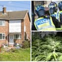 The house on Huntwick Crescent was raided in January and a large cannabis farm was found, but Liam Holden then broke into the property two days later in the hope of finding some leftover drugs. (library pics by Google Maps / National World)