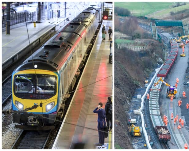 Changes to weekday services between Huddersfield, Dewsbury and Leeds will be in place for a four-week period. Pictures: PA/Network Rail