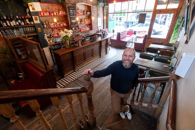 Roland's, on Call Lane, is celebrating its tenth year in Leeds. Pictured is co-owner Alexander Neil, 40. Photo: Bruce Rollinson
