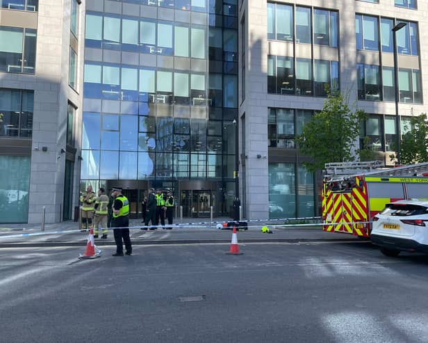 Police, firefighters and paramedics have been called out to the incident in Whitehall Road, Leeds city centre (Photo by National World)