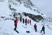The rescue of Ben Longton, 18, in snowy conditions on Scafell Pike, by Wasdale Mountain Rescue Team.  