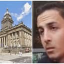 Mohammed Ali arranged to meet a young girl outside Leeds Town Hall with an intention of having sex with her. (pics by Google Maps / Predator Exposure)