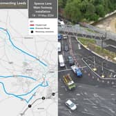 The next stage of work on Armley Gyratory in Leeds will take place from Monday May 13 and is planned to end by 10am on Sunday May 19, as the new Spence Lane footbridge is installed (Photo by Leeds City Council)