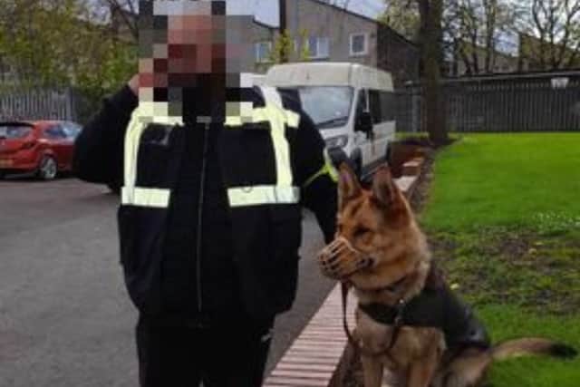 Parents said that children have been left 'petrified' by the presence of a security guard and dog outside of the Leeds school