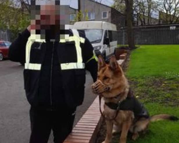 Parents said that children have been left 'petrified' by the presence of a security guard and dog outside of the Leeds school