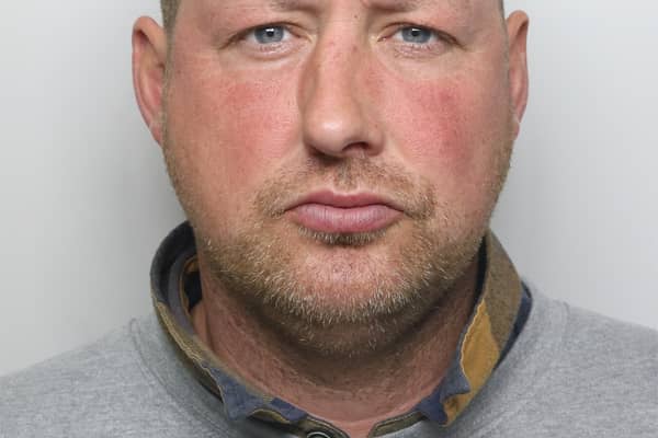Sykes (pictured) admitted a string of violence offences and was jailed. (pic by WYP)