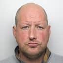 Sykes (pictured) admitted a string of violence offences and was jailed. (pic by WYP)