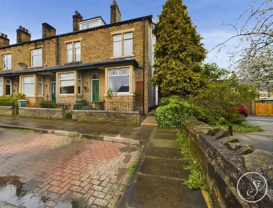 This charming stone built terraced house on Harker Terrace is on sale.