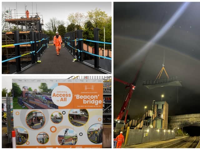 The new bridge was officially lifted into place over the weekend. Picture: National World/Network Rail