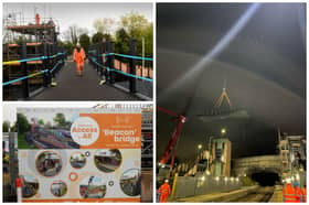 The new bridge was officially lifted into place over the weekend. Picture: National World/Network Rail