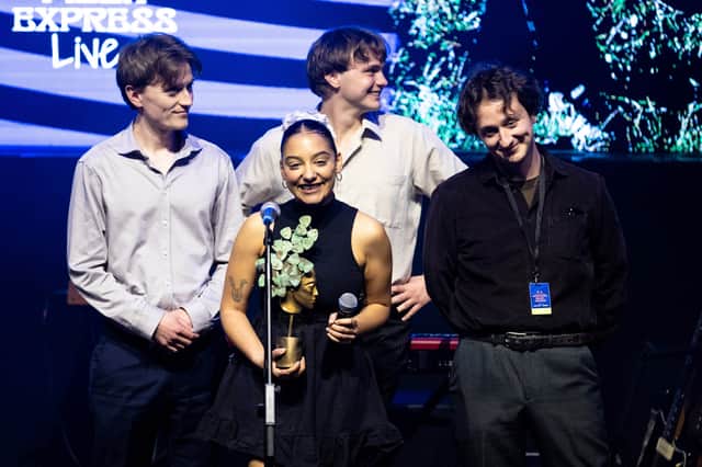 Leeds post-punk band English Teacher won the Newcomer of the Year award at the first ever Northern Music Festival. Picture by James Speakman/PA Media Assignments