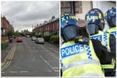 Officers raided the home on Trelawn Street in Headingley, then arrested Glynn when he turned up. (pics by Google Maps / National World)